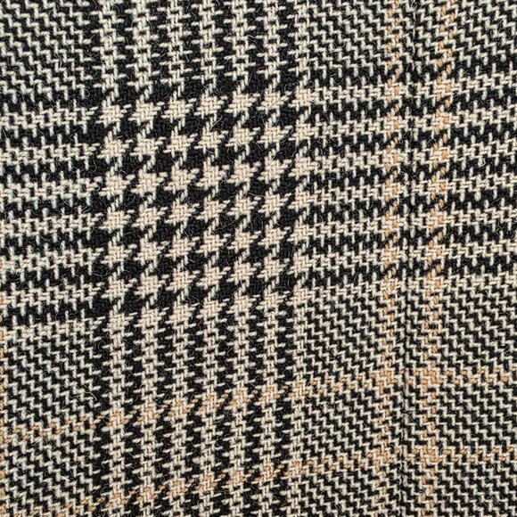 Saint Laurent Prince Of Wales Glen Check Blazer Virgin Wool Sz38 Single Breasted - Picture 6 of 7